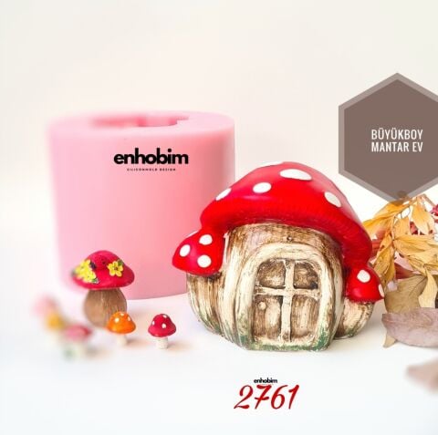 Büyük Boy Mantar Ev Silikon kalıp