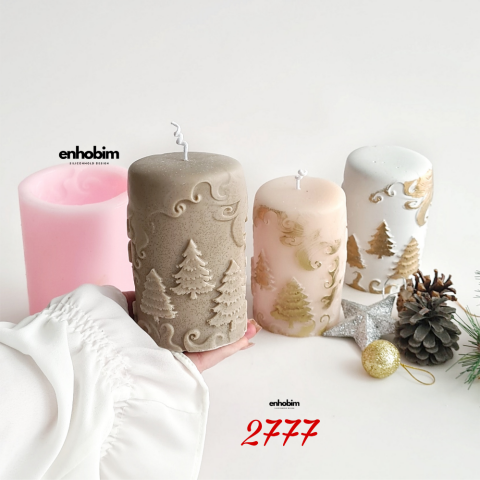 Çam Ağacı Desen Silindir Silikon Kalıp