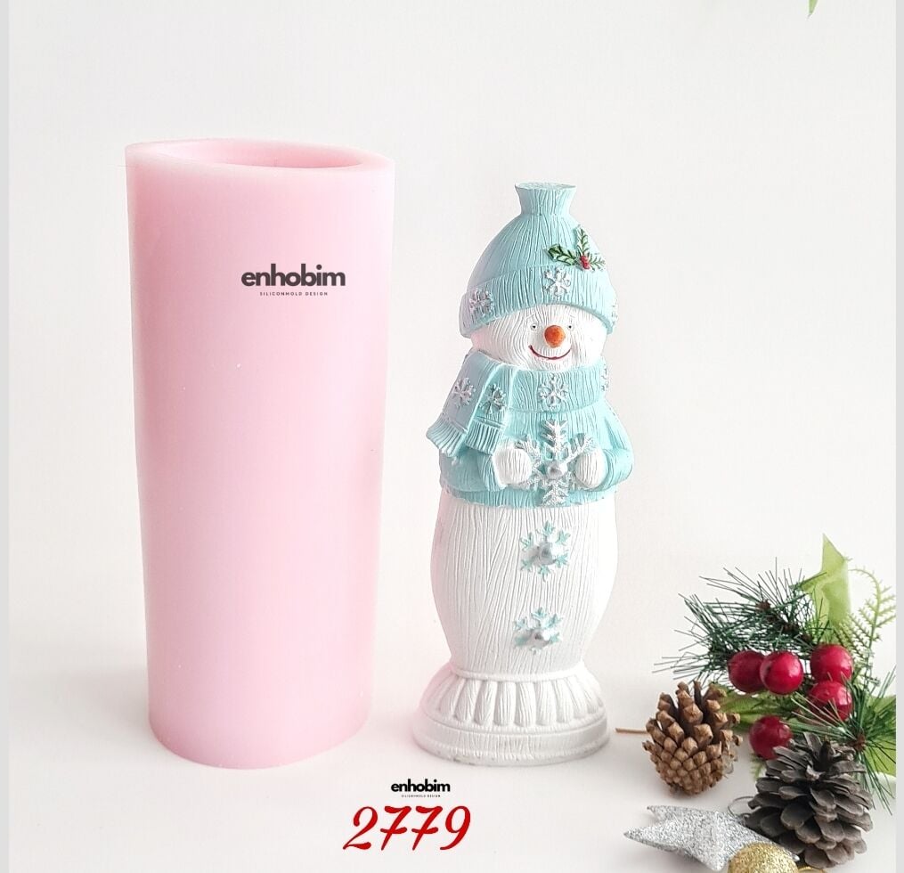 Kardan Adam Sevimli Büyük Boy Mum