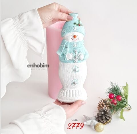 Kardan Adam Sevimli Büyük Boy Mum