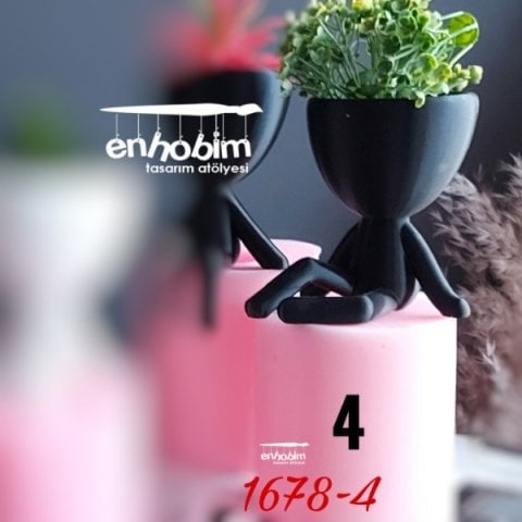 İnsansı Saksı-4no Silikon Kalıp