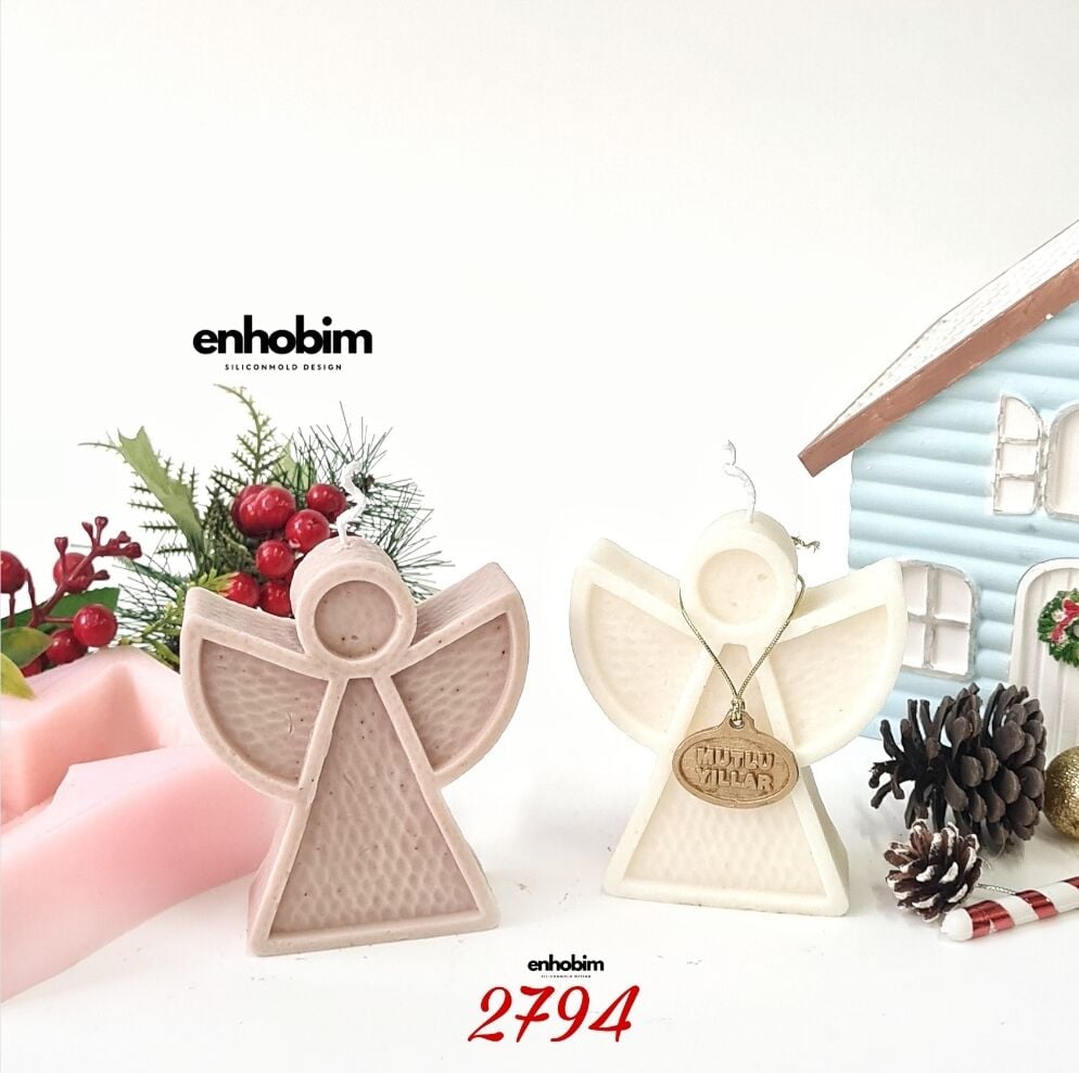 Melek Mum Silikon Kalıp