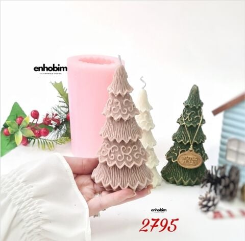 Çam Ağacı desenli form Silikonkalıp