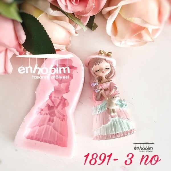 2boyutlu Prenses kızlar 3 no Silikon kalıp