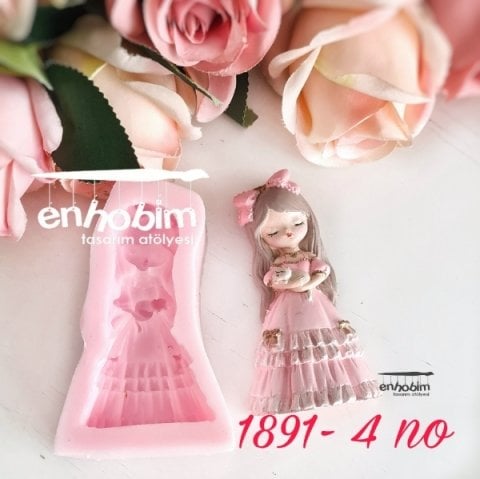 2boyutlu Prenses kızlar 4no Silikon kalıp
