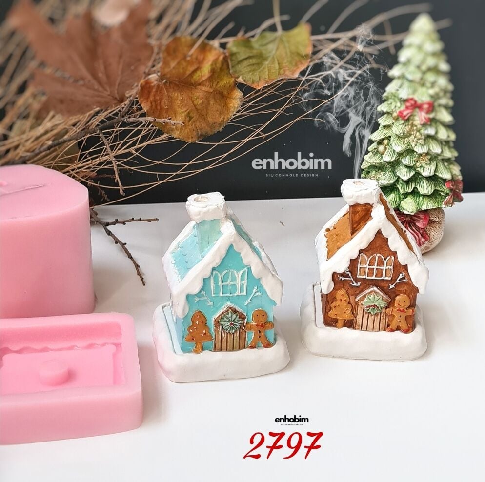 Bisküvi Ev Tütsülük Silikon Kalıp