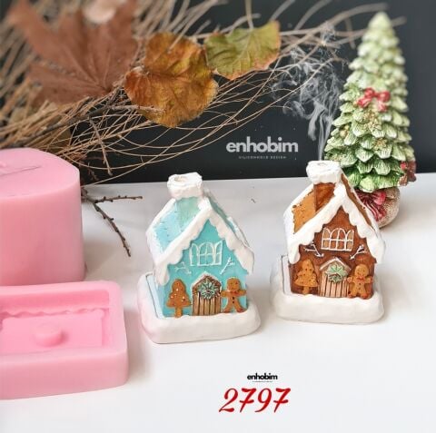 Bisküvi Ev Tütsülük Silikon Kalıp