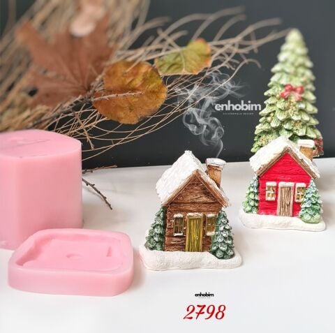 Ağaç Ev Tütsülük Silikon Kalıp