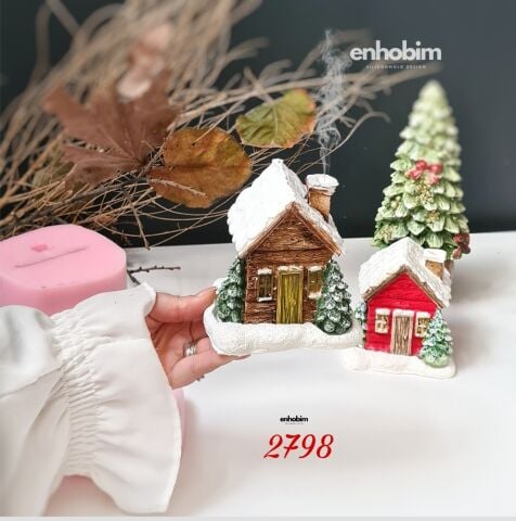 Ağaç Ev Tütsülük Silikon Kalıp