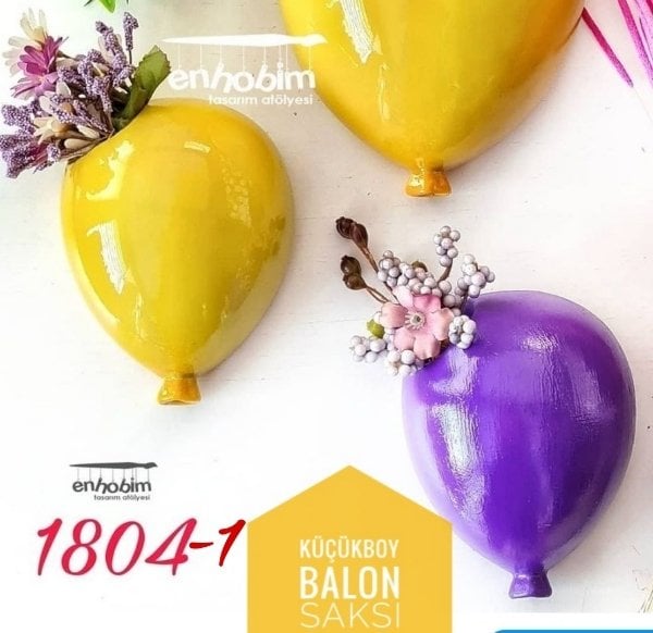 Küçük Boy Balon Saksı silikon kalıp