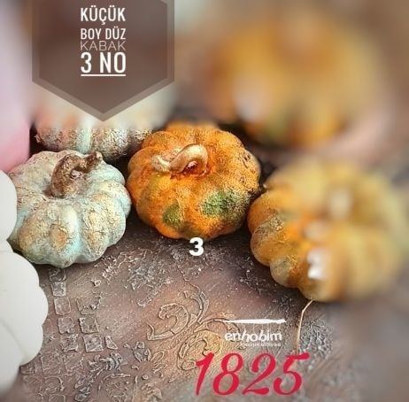 Küçük Boy Düz Kabak 3no silikon kalıp