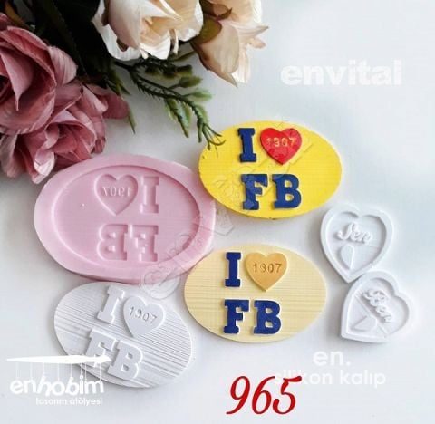 Fb aşk etiket silikon kalıp