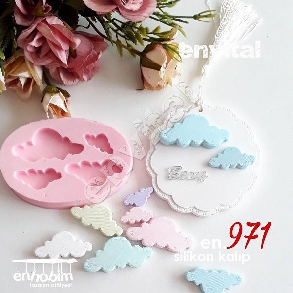Minyatür bulutlar silikon kalıp