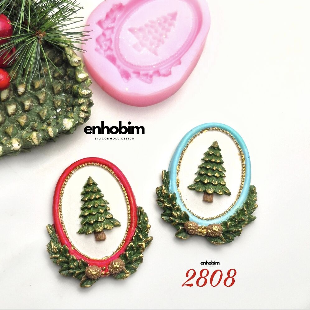 Ağaç Süsü mini Çerçeve Silikon Kalıp