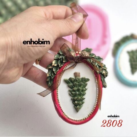 Ağaç Süsü mini Çerçeve Silikon Kalıp