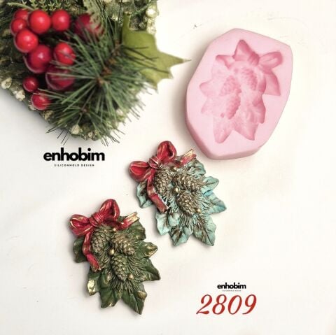 2 Boyutlu Kozalak Silikon Kalıp Silikon