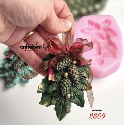 2 Boyutlu Kozalak Silikon Kalıp Silikon