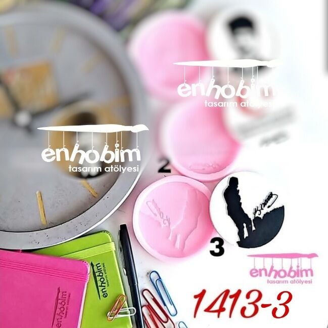 3no İmzalı Atatürk Etiket silikon kalıp Adet