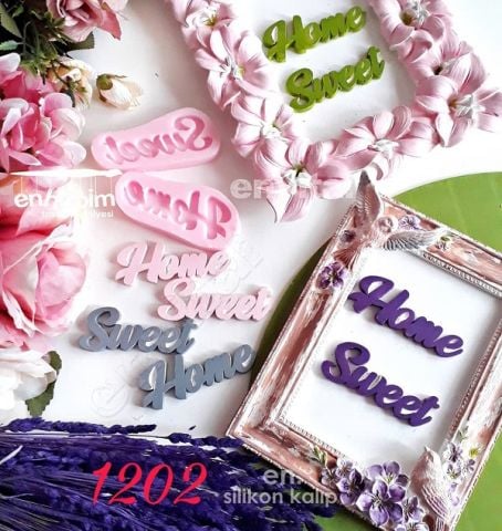 Home sweet yazı silikon kalıp