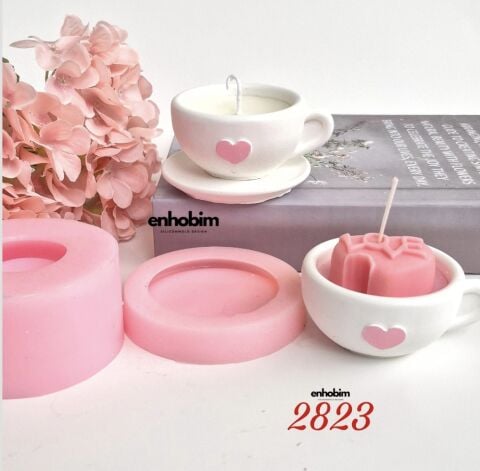 Fincan ve Tabak set 2li parça silikon Kalıp