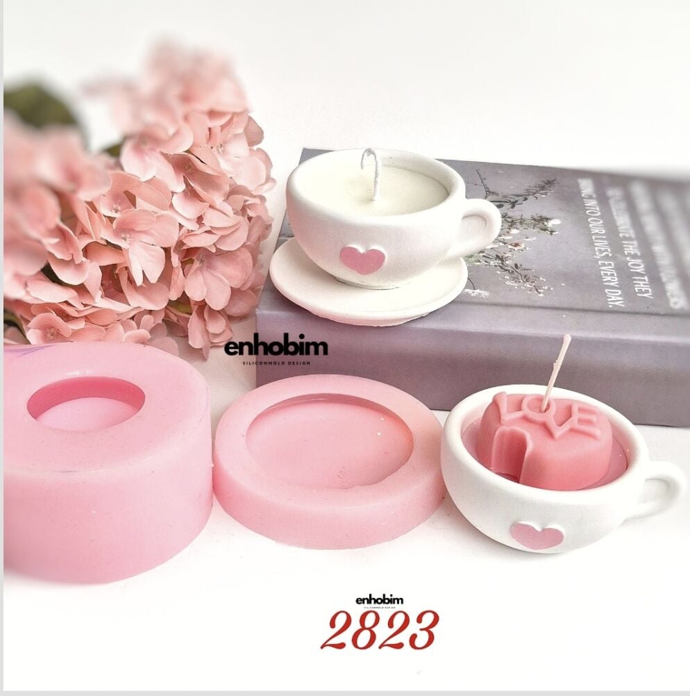 Fincan ve Tabak set 2li parça silikon Kalıp
