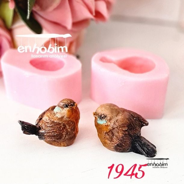 2li Kuşlar Silikon Kalıp