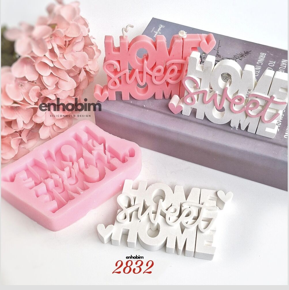 Home Sweet yazı silikon kalıp