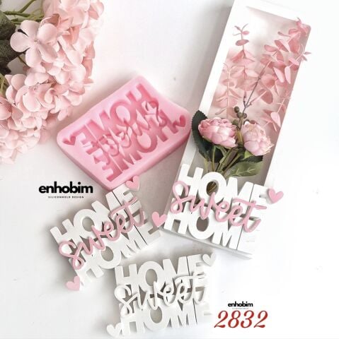 Home Sweet yazı silikon kalıp
