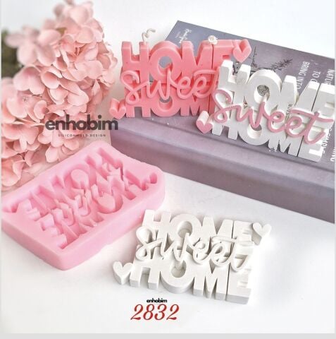 Home Sweet yazı silikon kalıp