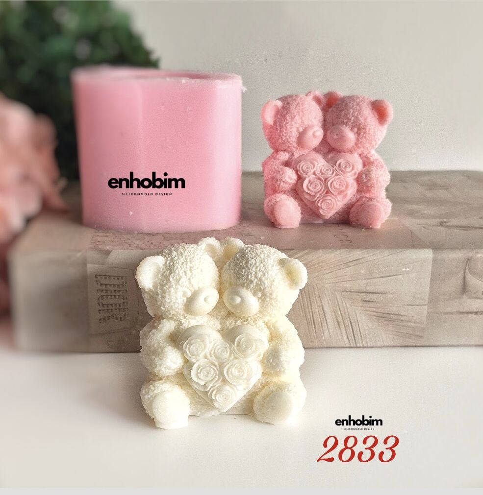 Sevgili Ayıcık Mum Silikon kalıp