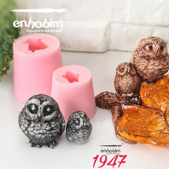 2li Minik Baykuş Silikon Kalıp