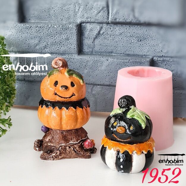 Halloween Şirin kabak Silikon Kalıp