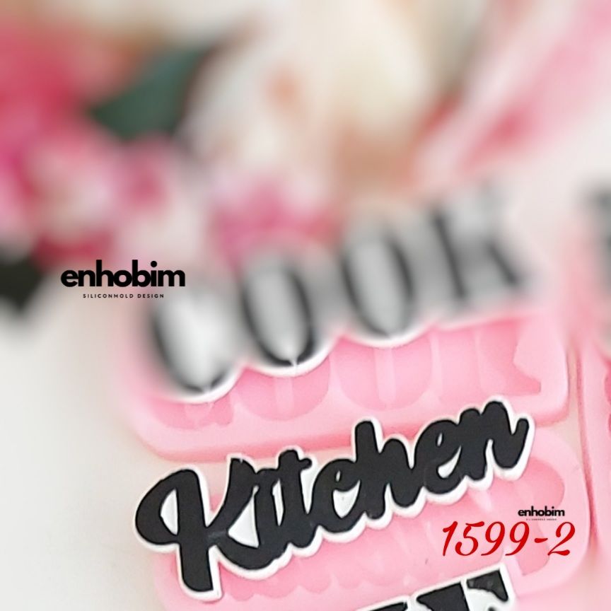 En Mutfak Etiket Küçük Boy adet Kitchen Silikon Kalıbı