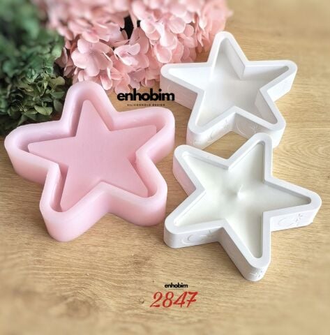 Yıldız mumluk sunumluk silikonkalıp
