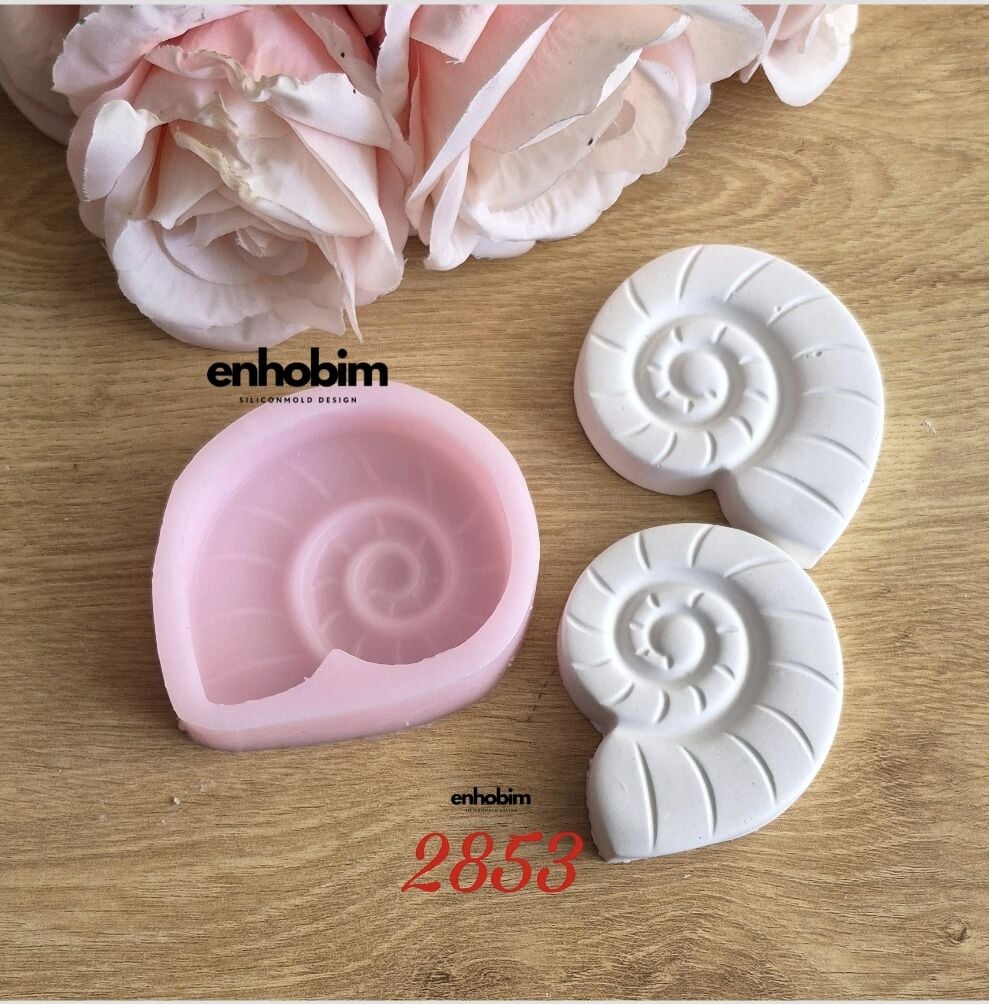 Deniz Kabuğu Salyangoz Silikon Kalıp