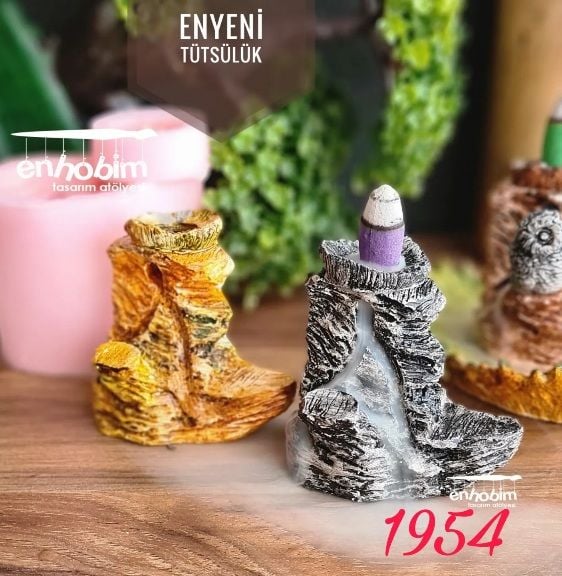 Kaya tütsülük ters akış  Silikon Kalıp