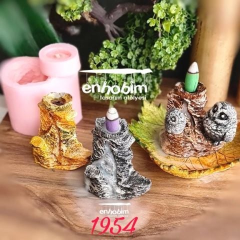 Kaya tütsülük ters akış  Silikon Kalıp