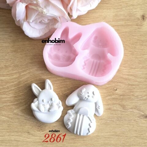 Yumurta İçinde tavşanlar Silikon Kalıp