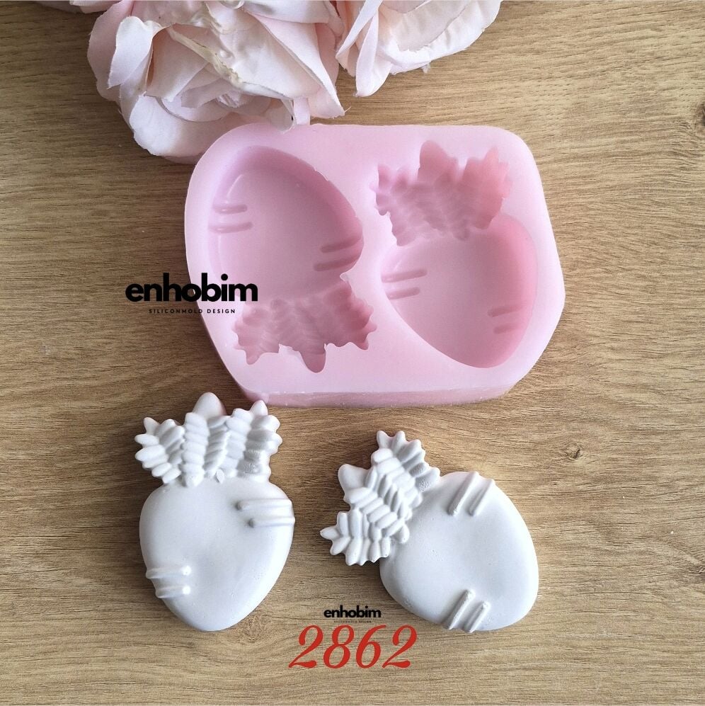 havuç 2li Silikon Kalıp