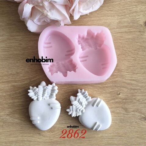 havuç 2li Silikon Kalıp