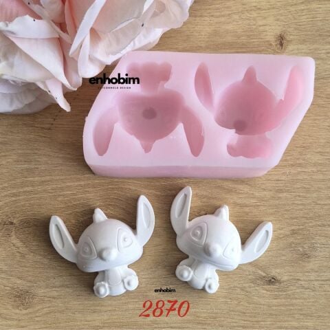 Stitch Karakter 2li Set Silikon Kalıp