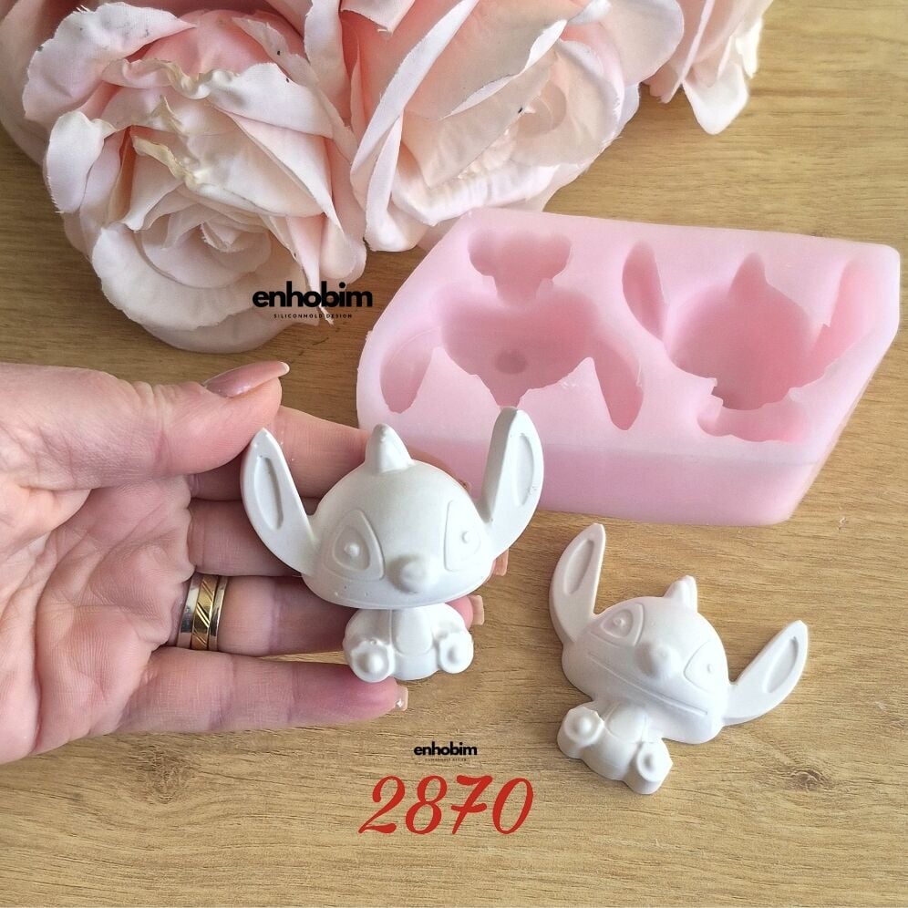 Stitch Karakter 2li Set Silikon Kalıp
