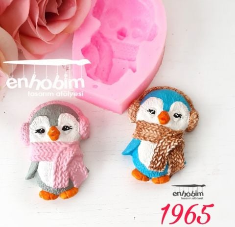 Atkılı penguen obje silikon kalıp