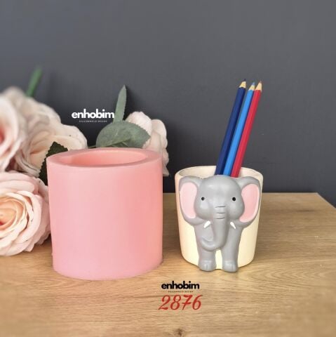 Fil Kalemlik Saksı Silikon Kalıp