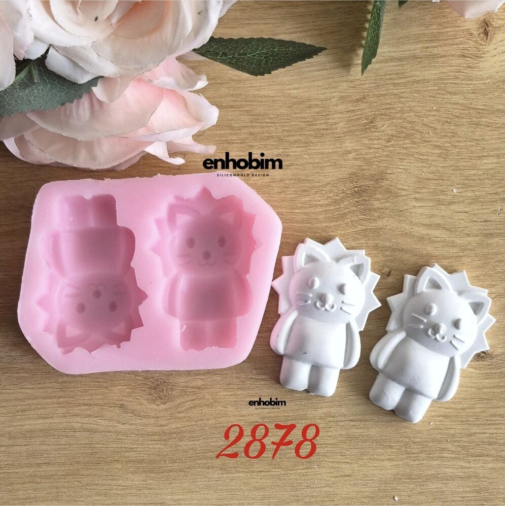 Aslan Karakter 2li Set Silikon Kalıp