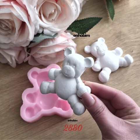 Sevimli Maymun Karakter 2li Set Silikon Kalıp