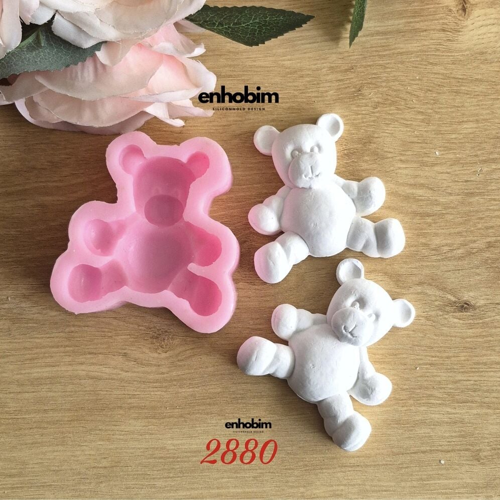 Sevimli Maymun Karakter 2li Set Silikon Kalıp