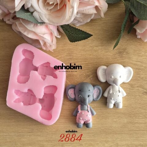 Fil Tulumlu Karakter  Silikon Kalıp