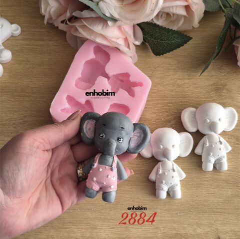 Fil Tulumlu Karakter  Silikon Kalıp