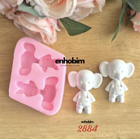 Fil Tulumlu Karakter  Silikon Kalıp